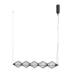Pakabinamas šviestuvas Sevil LED 25W 3000K Matinė chromo (PND-34403-5-BK)