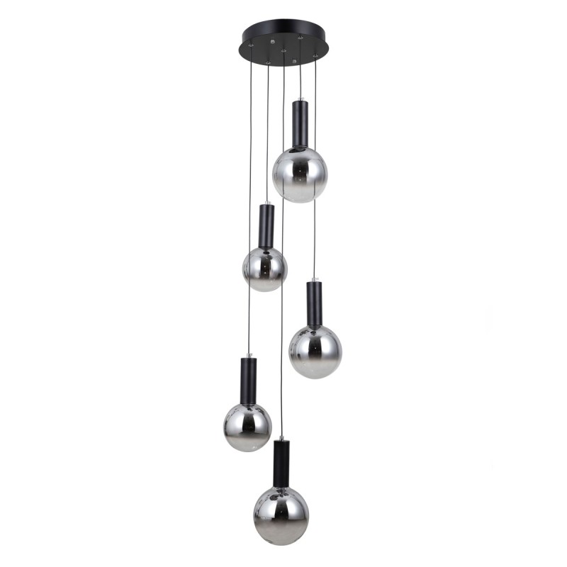 Pakabinamas šviestuvas Strela LED 25W 3000K Matinė juoda (PND-34378-5S-BK)