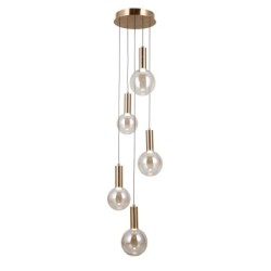 Pakabinamas šviestuvas Strela LED 25W 3000K Aukso (PND-34378-5S-HBR)