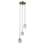 Pakabinamas šviestuvas Torno 3xE14 Aukso (PND-40813-3R-HBR)