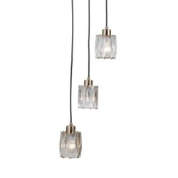 Pakabinamas šviestuvas Torno 3xE14 Aukso (PND-40813-3R-HBR)