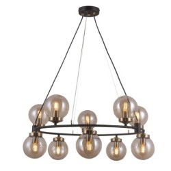 Pakabinamas šviestuvas Galvez 10xE14 Antikvarinė bronzos (PND-28622-10A)