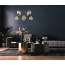 Pakabinamas šviestuvas Galvez 8xE14 Antikvarinė bronzos (PND-28622-8A)