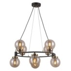 Pakabinamas šviestuvas Galvez 8xE14 Antikvarinė bronzos (PND-28622-8A)
