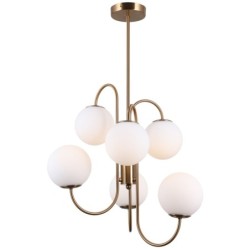Pakabinamas šviestuvas Gela Keičiama LED G9 5W Medaus žalvario (PND-5500-6-HBR)