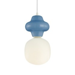 Pakabinamas šviestuvas Latera 1xE14 Mėlyna Balta Matinė (PND-94331-1L-BLU)