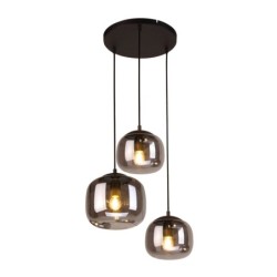 Pakabinamas šviestuvas Calto 3xE27 Smėlio Šlifuota Juoda (PND-67705-3-BK-SG)