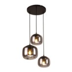 Pakabinamas šviestuvas Calto 3xE27 Smėlio Šlifuota Juoda (PND-67705-3-BK-SG)