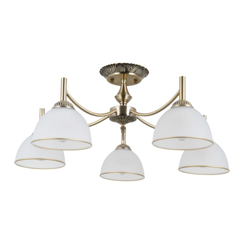 Pakabinamas šviestuvas Fener 5xE27 Antikvarinė Žalvario (PND-40653-5-ABR-WH)