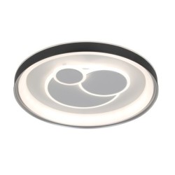 Lubinis šviestuvas Florina LED 46W 3000, 4000, 6500, 3000, 6000K Juoda Balta (PLF-54205-BK-WH)
