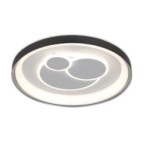 Lubinis šviestuvas Florina LED 46W 3000, 4000, 6500, 3000, 6000K Juoda Balta (PLF-54205-BK-WH)