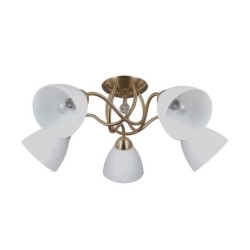 Pakabinamas šviestuvas Lugano 5xE27 Chromo (PND-5643-5-HBR)