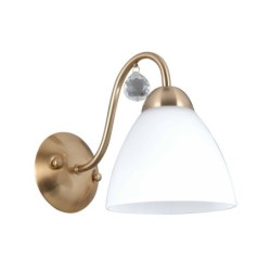 Sieninis šviestuvas Lugano 1xE27 Chromo (WL-5643-1-HBR)