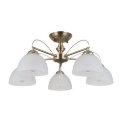 Pakabinamas šviestuvas Moreti 5xE27 Antikvarinė Žalvario (PND-40623-5-AB)