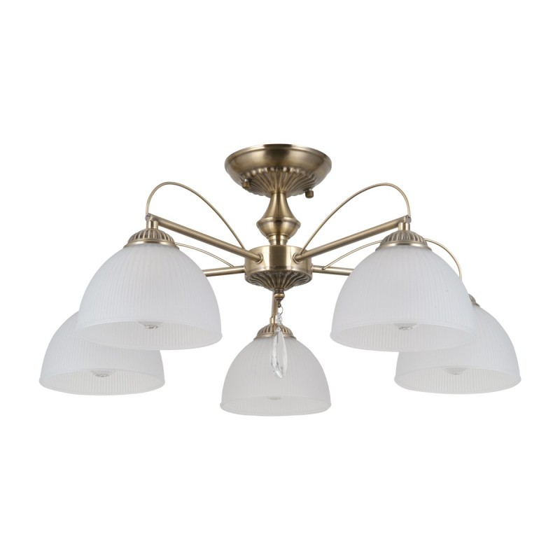 Pakabinamas šviestuvas Moreti 5xE27 Antikvarinė Žalvario (PND-40623-5-AB)