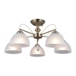 Pakabinamas šviestuvas Moreti 5xE27 Antikvarinė Žalvario (PND-40623-5-AB)