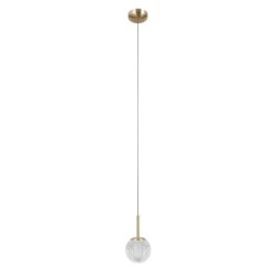 Pakabinamas šviestuvas Padri 1xG9 Aukso (PND-40827-1-HBR-CL)