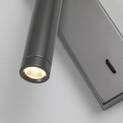 Sieninis šviestuvas Cali LED 2.5W 3000K Pilka (WL-21017-GR)