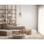Pakabinamas šviestuvas Fanda 1xE27 Aukso (PND-31882-1-GD-AMB)