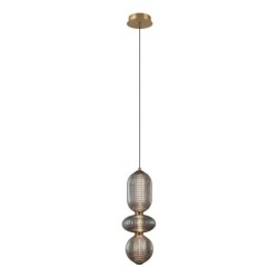 Pakabinamas šviestuvas Nico LED 15W 3000K Juoda Antikvarinė Žalvario Aukso (PND-8545-3-AB-SG)