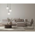 Pakabinamas šviestuvas Penzi 3xE27 Sidabro (PND-31981-3S-SC-WH)