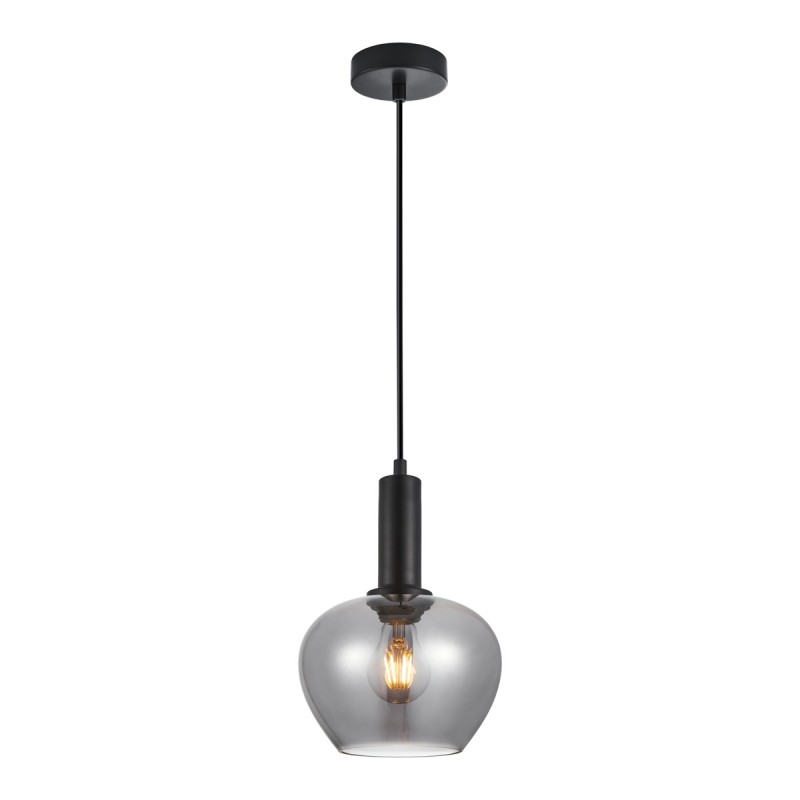 Pakabinamas šviestuvas Stabla 1xE27 Juoda (PND-30084-1-BK-SG)