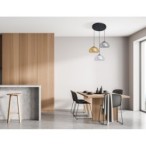 Pakabinamas šviestuvas Ainale 3xG9 Juoda (PND-54637-3-BK-SG)