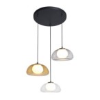 Pakabinamas šviestuvas Ainale 3xG9 Juoda (PND-54637-3-BK-SG)
