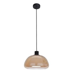 Pakabinamas šviestuvas Apiro 1xE27 Juoda (PND-84638-BK-AMB)