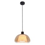Pakabinamas šviestuvas Apiro 1xE27 Juoda (PND-84638-BK-AMB)