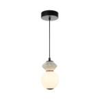 Pakabinamas šviestuvas Balos LED 5W 3000K Matinė Juoda (PND-94921-1A-BK)