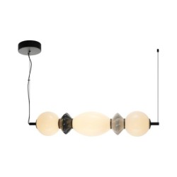 Pakabinamas šviestuvas Balos LED 14W 3000K Matinė Juoda (PND-94921-3A-BK)