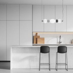 Pakabinamas šviestuvas Balos LED 14W 3000K Matinė Juoda (PND-94921-3A-BK)