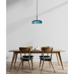 Pakabinamas šviestuvas Colle LED 12W 3000K Žalia Juoda (PND-48529-BK-BLU)