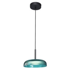 Pakabinamas šviestuvas Colle LED 12W 3000K Žalia Juoda (PND-48529-BK-BLU)