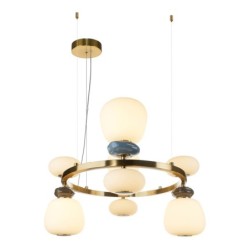 Pakabinamas šviestuvas Evans LED 33W 3000K Aukso (PND-94981-4B-GD)