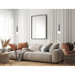 Pakabinamas šviestuvas Filano 1xG9 Smėlio Šlifuota Juoda (PND-33574-1-BK)