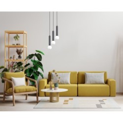 Pakabinamas šviestuvas Filano 3xG9 Smėlio Šlifuota Juoda (PND-33574-3-BK)