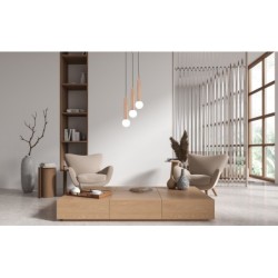 Pakabinamas šviestuvas Filano 3xG9 Ruda (PND-33574-3-WD)
