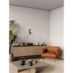 Sieninis šviestuvas Fonten LED 1.8W 4000K Smėlio Šlifuota Juoda (WL-47380-1-BK)