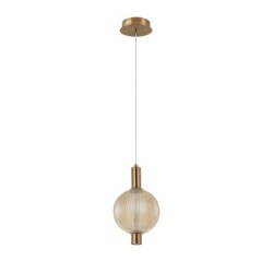 Pakabinamas šviestuvas Lenti LED 7W 3000K Juoda Aukso (PND-83631-1-AB-AMB)