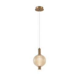 Pakabinamas šviestuvas Lenti LED 7W 3000K Juoda Aukso (PND-83631-1-AB-AMB)
