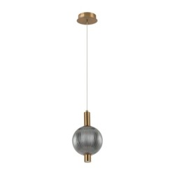 Pakabinamas šviestuvas Lenti LED 7W 3000K Juoda Aukso (PND-83631-1-BRO-SG)