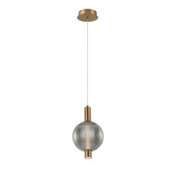 Pakabinamas šviestuvas Lenti LED 7W 3000K Juoda Aukso (PND-83631-1-BRO-SG)