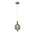 Pakabinamas šviestuvas Lenti LED 7W 3000K Juoda Aukso (PND-83631-1-BRO-SG)
