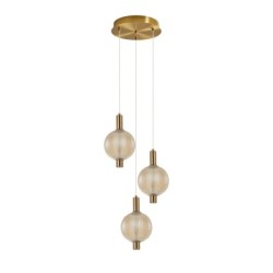 Pakabinamas šviestuvas Lenti LED 18W 3000K Juoda Aukso (PND-83631-3-AB-AMB)