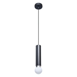 Pakabinamas šviestuvas Macera 1xE27 Smėlio Šlifuota Juoda (PND-33849-1-BK)