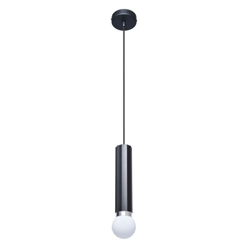 Pakabinamas šviestuvas Macera 1xE27 Smėlio Šlifuota Juoda (PND-33849-1-BK)