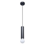 Pakabinamas šviestuvas Macera 1xE27 Smėlio Šlifuota Juoda (PND-33849-1-BK)