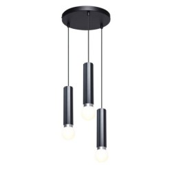 Pakabinamas šviestuvas Macera 3xE27 Smėlio Šlifuota Juoda (PND-33849-3R-BK)